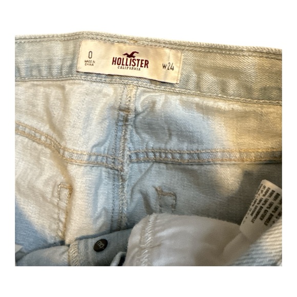 Hollister Light Blue Distressed Mini Skirt - Picture 3 of 5